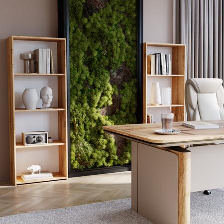 Bookcase LONI 160x60 cm - color Artisan Oak