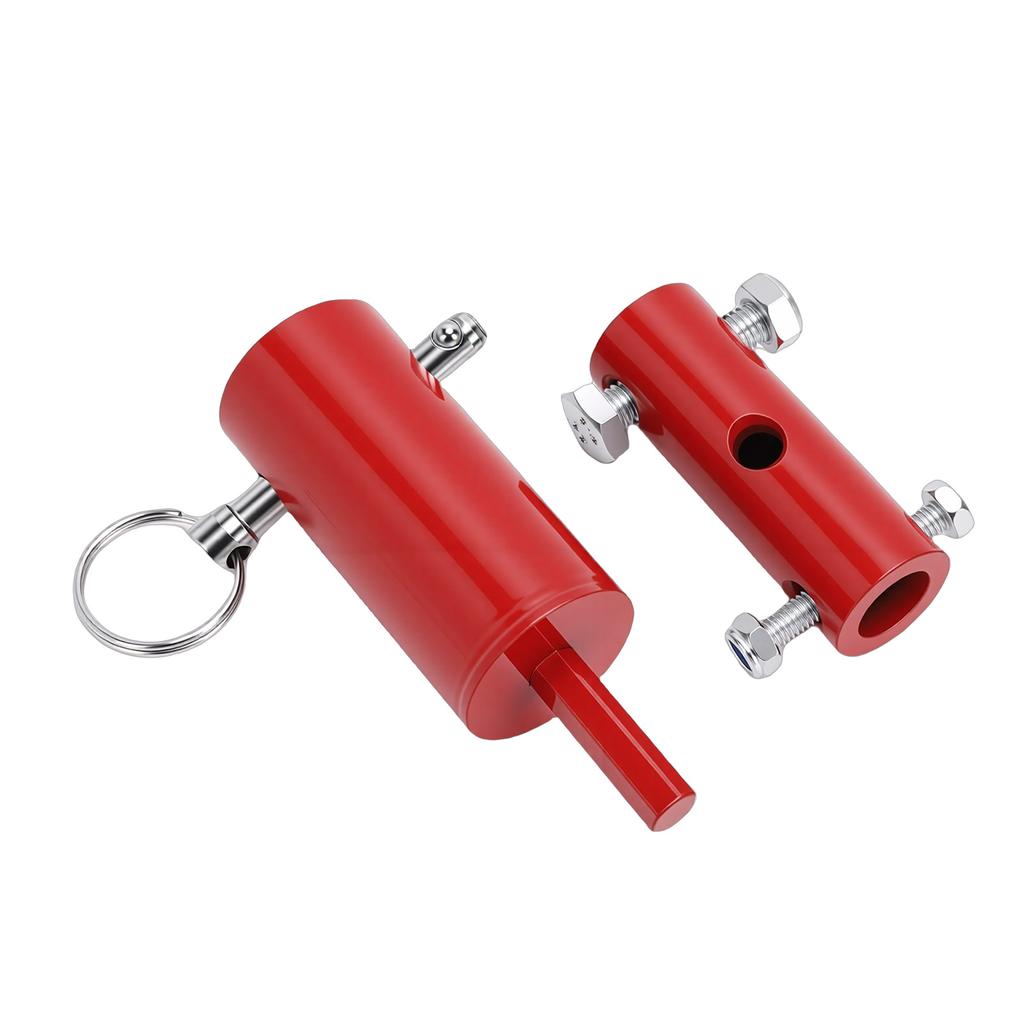 Jack Drill Adapter Tool Fit 1 Inch Handle Stud Heavy Duty Steel Jack Rod Attachment for Dump Flatbed Livestock Trailers
