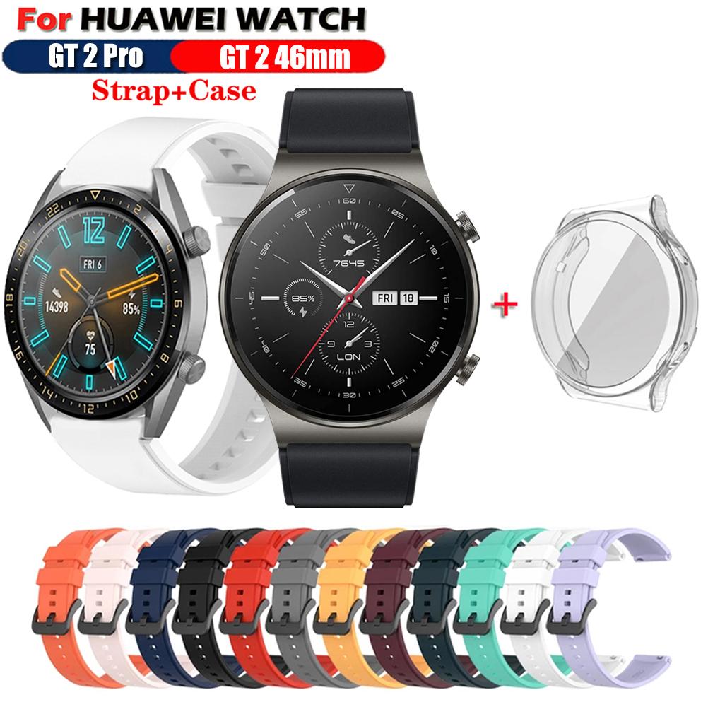 

Сменный ремешок для Huawei Watch GT 2 Pro, силиконовый ремешок для Huawei Watch GT 2, 46 мм, ремешок для часов, браслет For GT2 pro белый