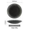 12-inch Japanese Style Round Dinner and Salad Plate
