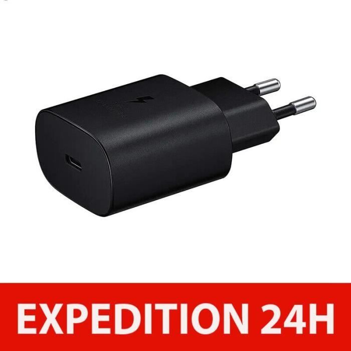 Chargeur rapide 25w compatible avec samsung a13/a53 5g/s22 5g/s22 plus/s22 ultra/z flip 4/z fold 4/s21 fe 5g/ s21/s21 plus/s21 ultra