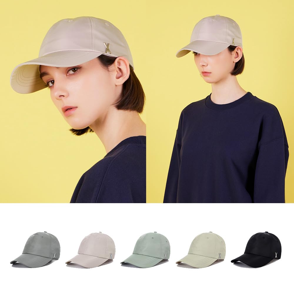 Stud Logo Over Fit Poly Ball Cap Babyrosa [VARZAR]