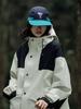 Trendy Color-Block Quick-Dry Five-Panel Waterproof Baseball Cap with Soft Flat Brim for Outdoor Sports and Sun Protection