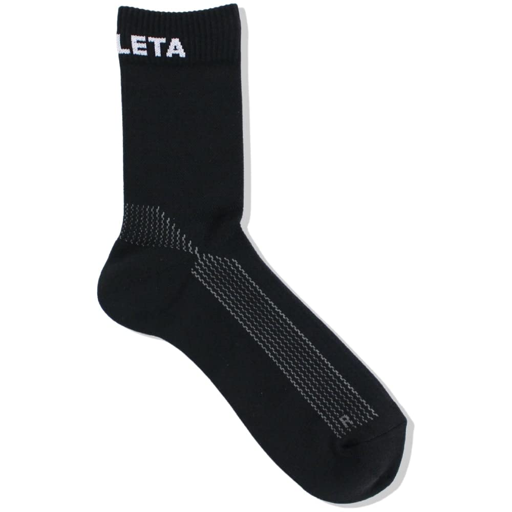 ATHLETA Training Mid Size Black 05293J Socks, 22-24cm, (70),
