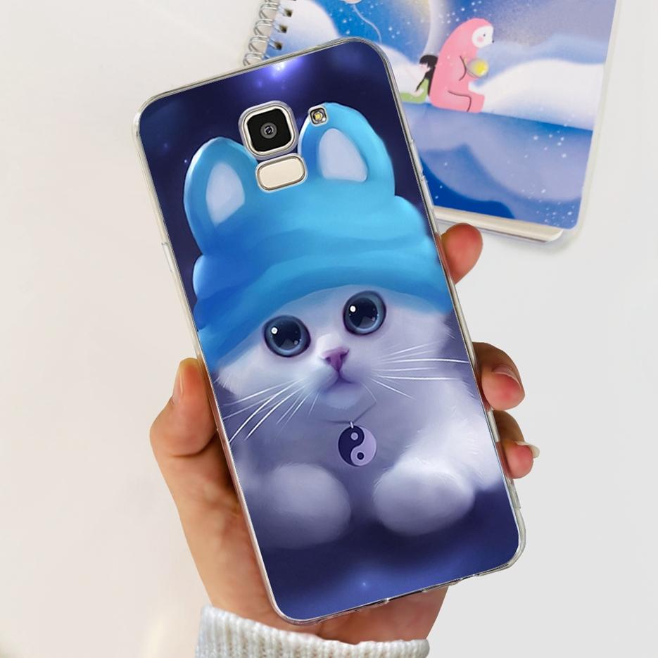 For Samsung Galaxy J6 2018 Case SM-J600F Stylish Painted Cover Clear Silicone Soft TPU Phone Case For Samsung J6 Plus J6+ Bumper