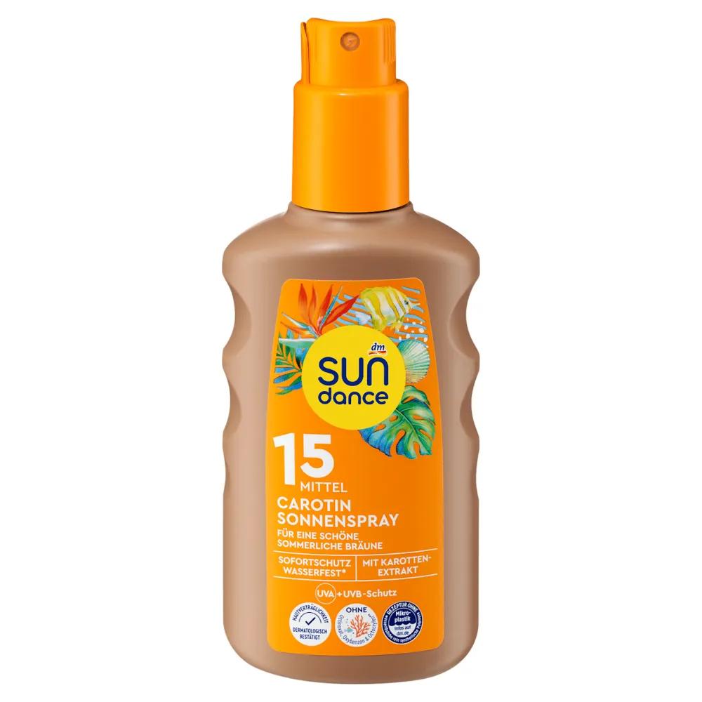 German DM Sundance Carotene Sun Spray SPF15 200ml
