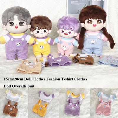1/12 Dolls Clothes 20cm Doll Clothes 15cm/20cm Doll Trousers T-shirt Clothes Fashion Cotton Pants
