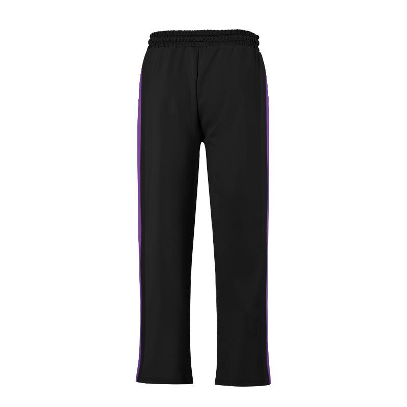 Summer new men's colour blocking casual trousers large size trousers Slim breathable trousers fashionable