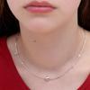 Silver Mirror Ball Necklace