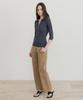 SSIN AND LEE (W) Lounge Half Knit Polo Shirt Charcoal