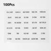 1/100PcsEnglish Cosmetic Label Stickers Transparent Waterproof Self Adhesive Tags Portable Mark for Travel Refill Bottle Sorting
