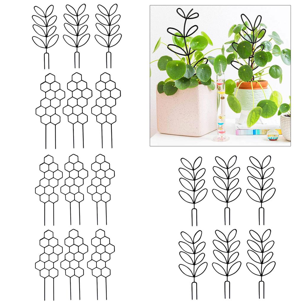 6Pcs Trellis for Potted Plant Garden Trellis for Climbing Plant Stackable Plant Trellis Indoor Plastic Potted Plant