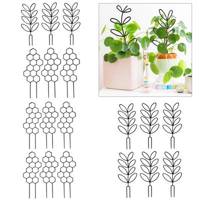 6Pcs Trellis for Potted Plant Garden Trellis for Climbing Plant Stackable Plant Trellis Indoor Plastic Potted Plant