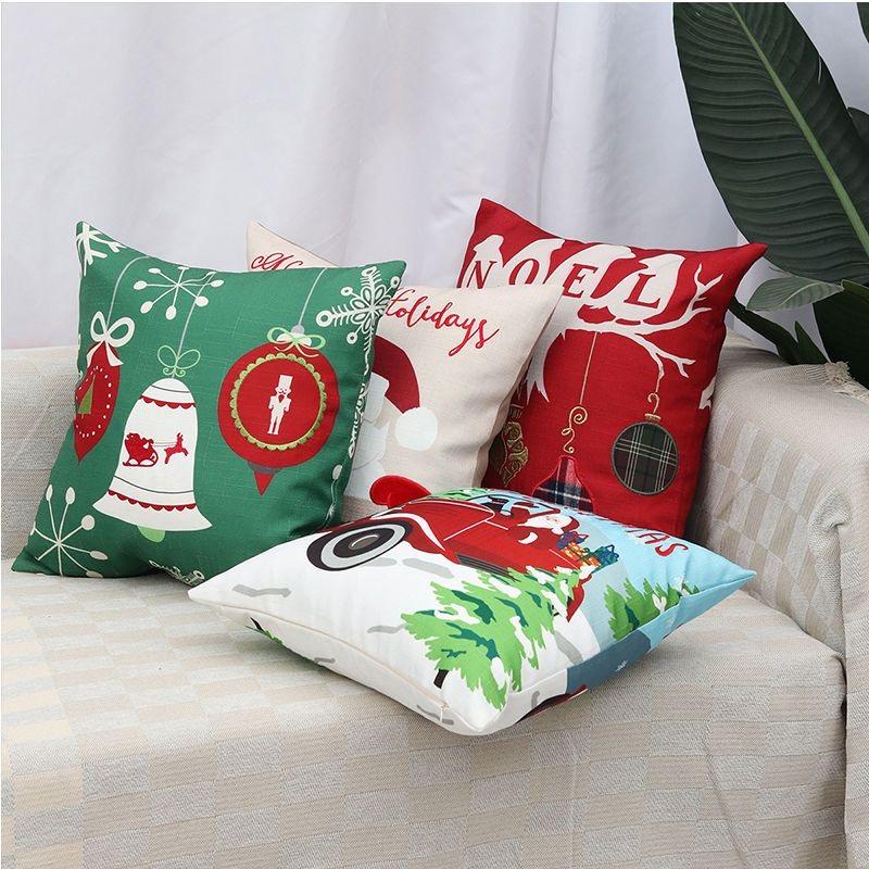 Christmas Day Pillowcase, Living Room Sofa Cushion Cover, Bedroom Bed, Car Pillow Cover, Home Decoration