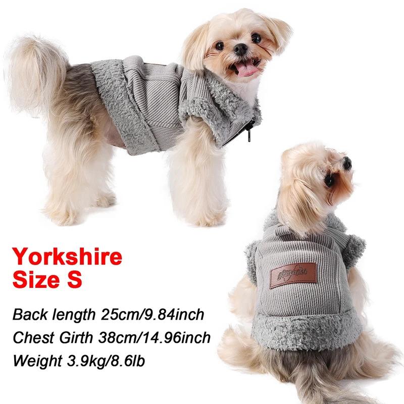 Windproof Warm Dog Jacket Coat For Small Medium Dogs Autumn Winter Puppy Clothes Pet Clothing For Chihuahua Pug Cat Costumes
