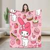 Melody  Super Warm Blanket  Students Plush Bedding Throws Graphic Home Decor Flannel Bedspread Sofa Bed Cover