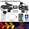 1/2/4 RGBW split machine Car Roof Star Light APP Control Fiber Optic Star Ceiling Light Starry Sky ceiling for Car Home
