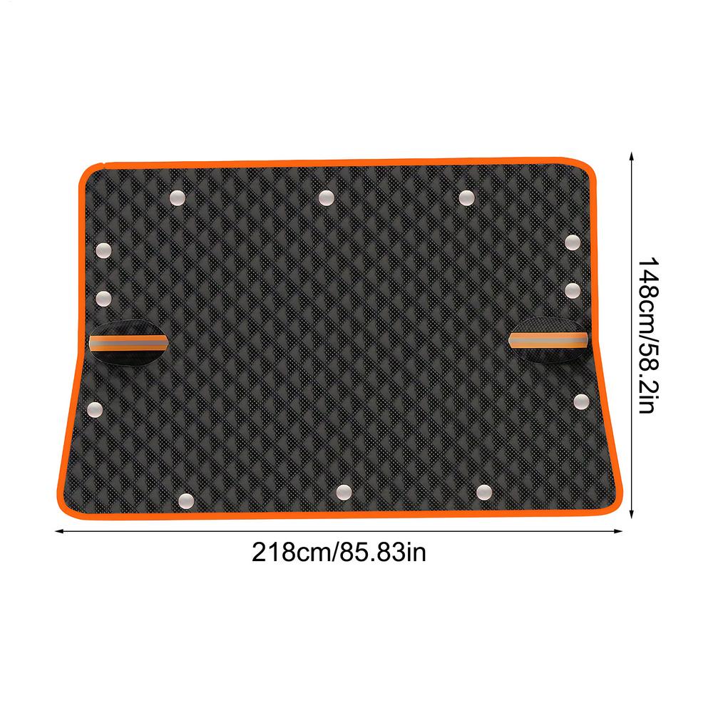 Magnetic Snow Cover for Windshield - Oxford Cloth Windproof Car Snow Guard with Straps, All Weather Protection for Automotive