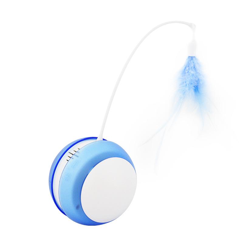 

Игрушки для кошек Электрический кошачий мяч Умный автоматический стакан Кошачья палка Звуковой кошачий мяч Удочка для ловли рыбы перо Катящийся мяч 9*9*23cm