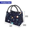 Galaxy Space Planet Print Thermal Lunch Bag Portable Insulated Bento Tote for Picnic Work Unisex Reusable Packed Lunch Box