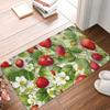 1 Pièce Tapis de Cuisine Anti-Fatigue, Imprimé Fraise Imperméable Antidérapant Épais Rembourré Tapis de Cuisine Robuste Confort Tapis Debout pour Cuisine