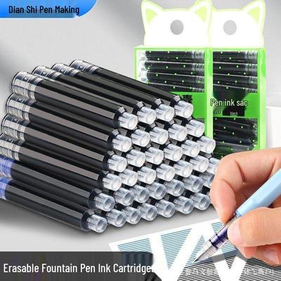 DianShi 3.4 Caliber Direct-Acting Fountain Pen Cartridge: Black, Erasable Blue, Erasable Ink Blue.