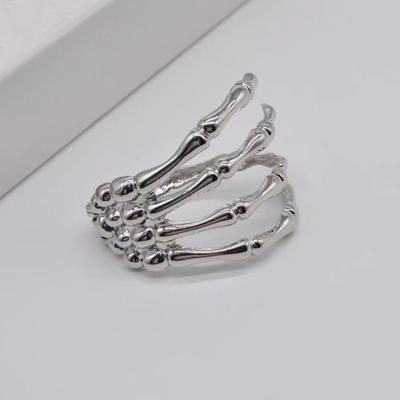 Náramok Diablov Pazúr Gotická Ruka Ducha Retro Lebka Kostra Ruka Náramok Otvorený Kostra Náramok na Ruku Halloweensky Kostým Doplnok Párty Šperky