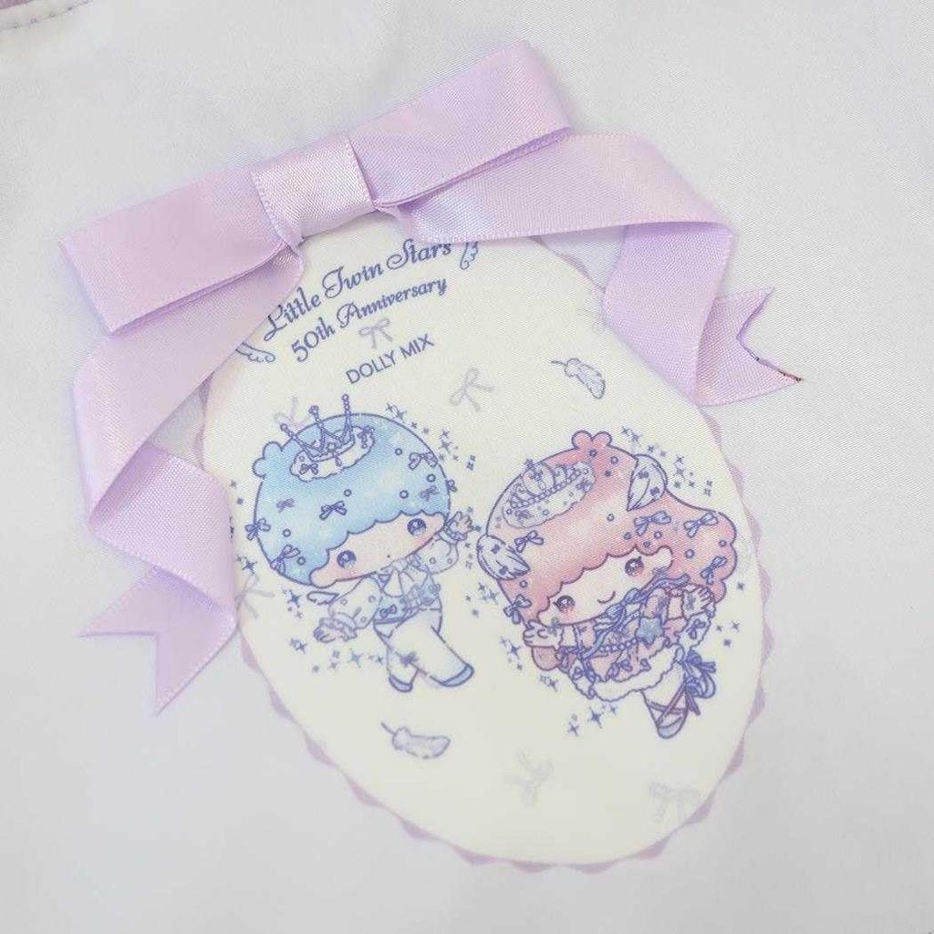 My Melody & Little Twin Stars X DOLLY MIX Frill Square Handbag, Light Purple