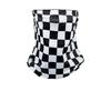 1 Pièce Masque Facial à Carreaux pour Hommes Femmes d'Extérieur Protection Cou Visage Moto Conduite Couvre-Écharpe Tube Coupe-Vent Anti-UV Vélo