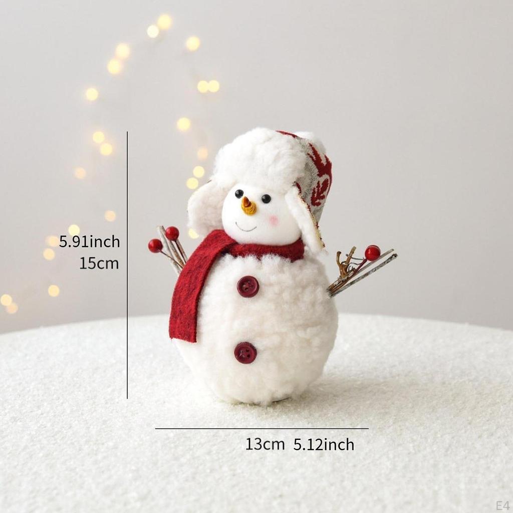 Christmas Snowman Decoration Ornament Statue Holiday Winter Indoor Xmas Centerpieces Snowmen
