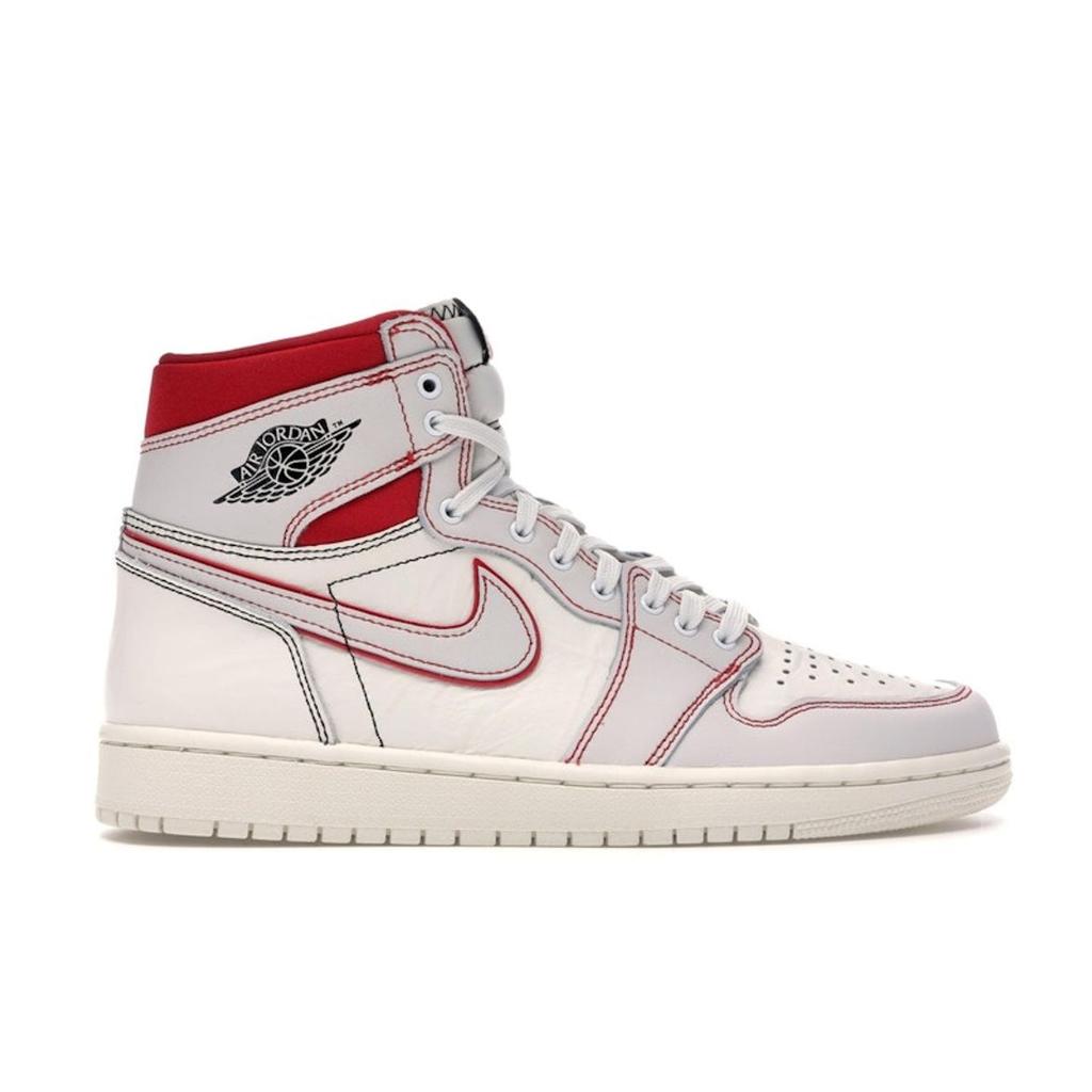 Air Jordan 1 Retro High OG Phantom Men Sneakers White Sail Black-Phantom-University-Red 555088-160