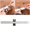 For Precise Marking Ruler Stop Block Adjustable Clamp Adjustable Clamp For Woodworking Woodworking Stainless Steel Ruler