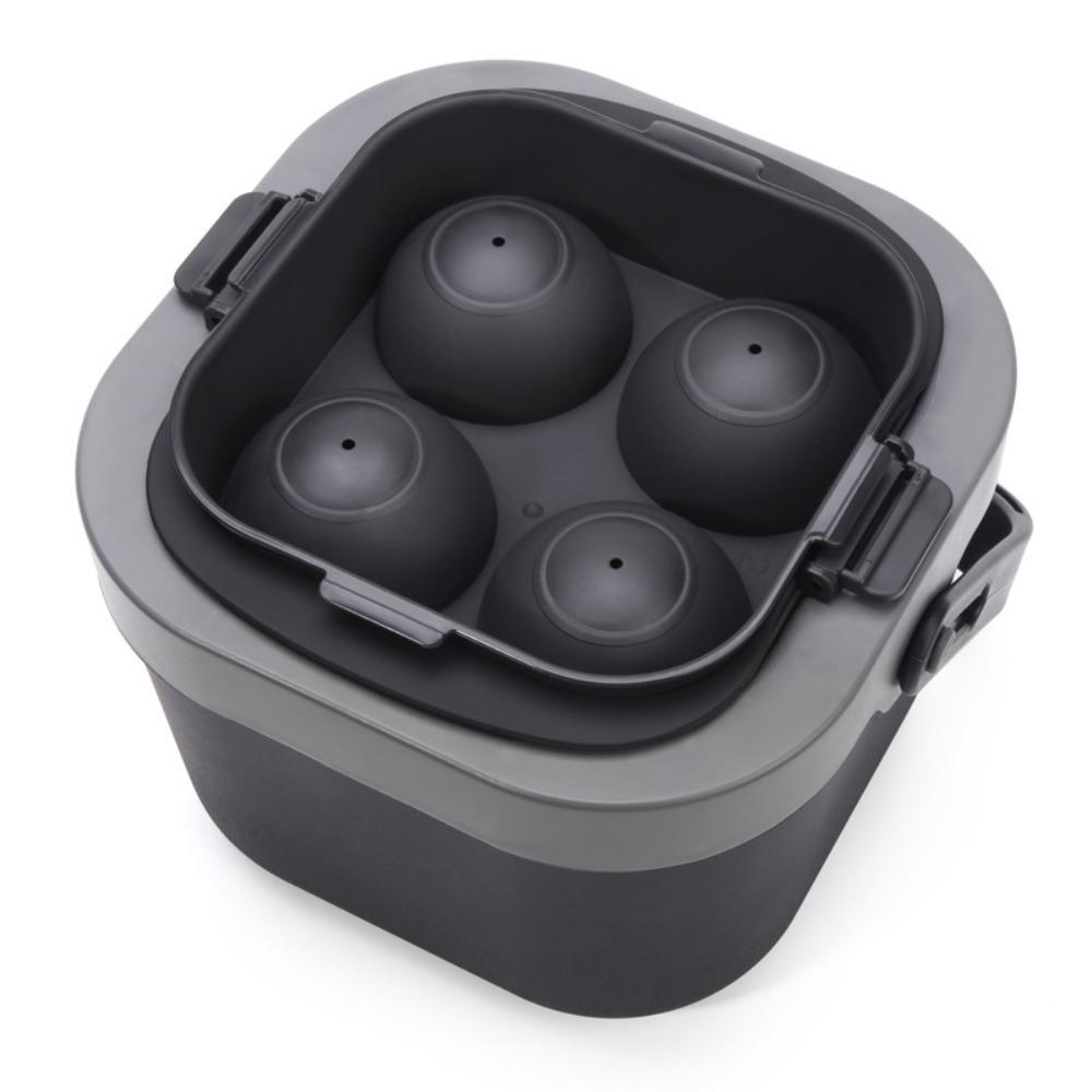 Non-stick Bar Clear Ice Sphere Mold 4 Cavities Ice Sphere Cube Maker Ice Cube Mold  Refrigerator