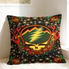 Album G-Grateful D-Dead Band Pillow Cover Novelty Pillow Case For Couch Sofa Bedroom Soft Pillowcases Birthday Gift
