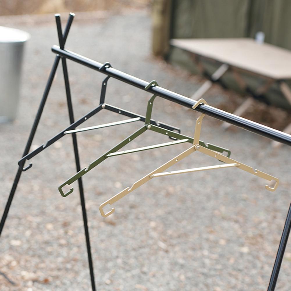 Outdoor Camping Folding Hanger Multifunctional Foldable Travel Hanger Portable Storage Rack Travel Accessories