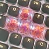 Translucent Resin Shell Paper Keycaps for Mechanical Keyboards