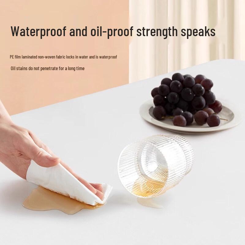 ZISIZ Thickened Rectangular Disposable Tablecloth