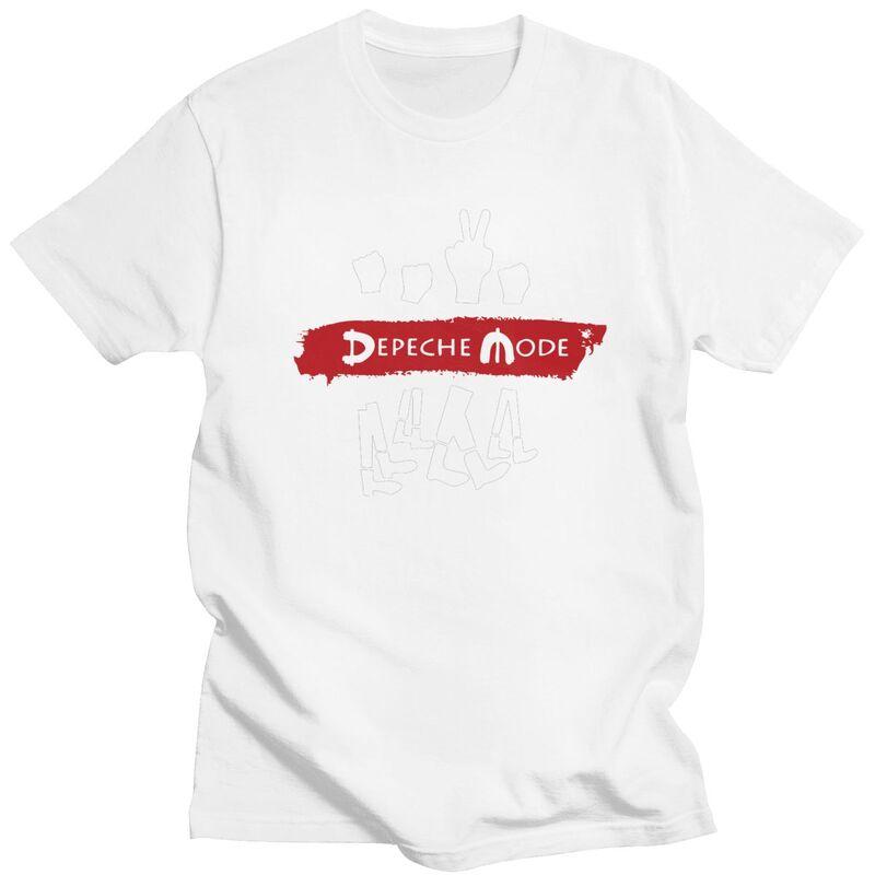 Custom DDepeche Cool Mode Electronic Rock T Shirt for Men Pure Cotton Tshirt Leisure Tee Tshirts Slim Fit Clothing Gift