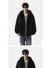 Zuoshan Diao Men's Hooded Cotton Jacket: Winter Velvet, Thick, Loose Fit, Youthful Trendy American Workwear Style.