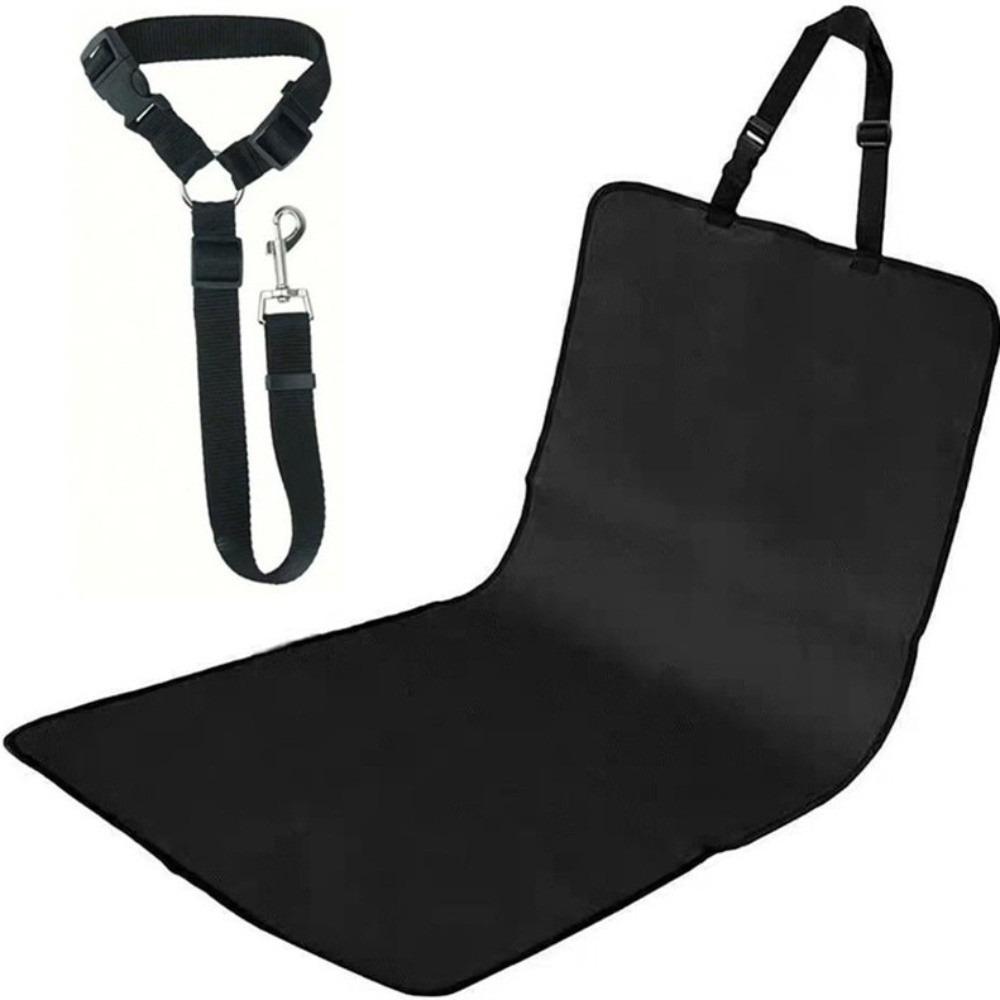 Waterproof Pet Car Travel Set Adjustable Secure Restraint Leash Carrying Rear Seat Cover  Vet Visit
