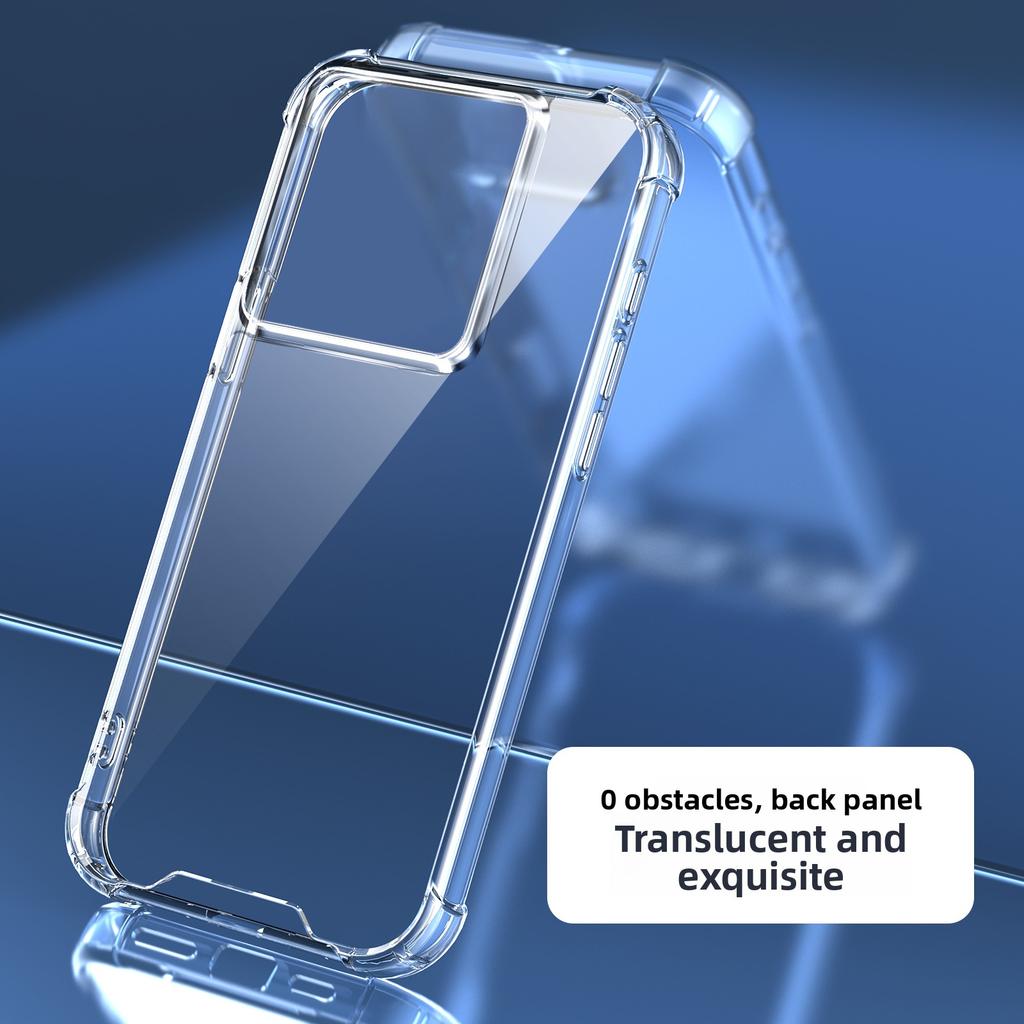 Coque de téléphone antichoc résistante de luxe très transparente pour Xiaomi Redmi 15 15C 13 Note14 13 Pro Plus 5G 4G Poco M7 Plus 5G