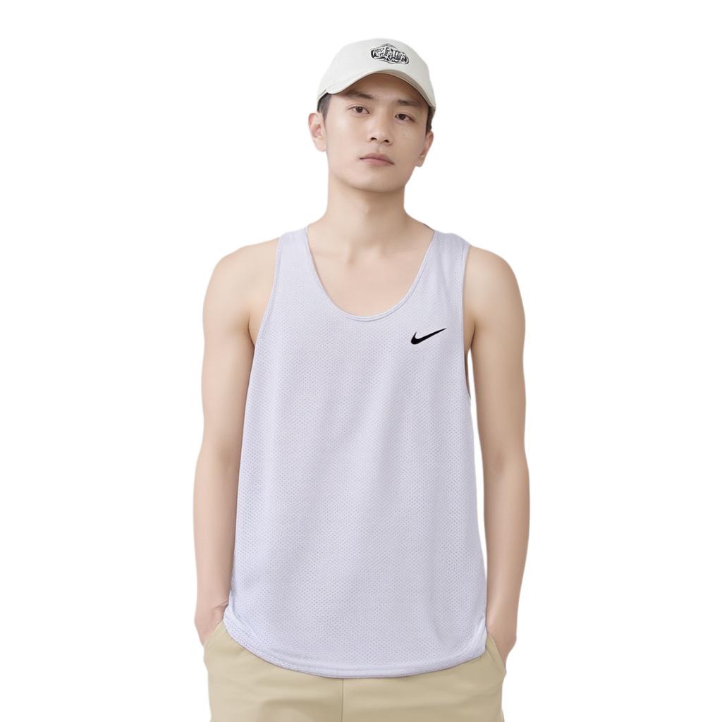 New Nike Tank Top Men's 100 White/Black HV7073-100