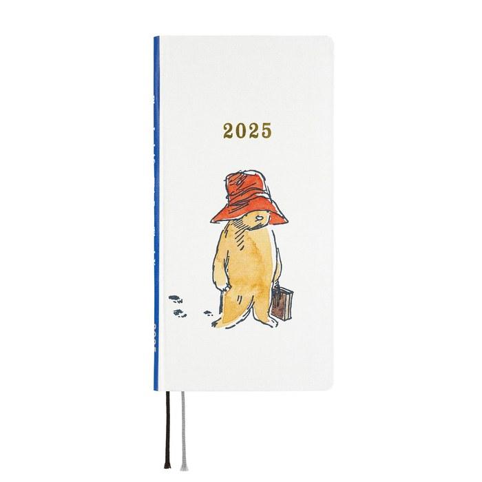 Hobonichi Techo 2025 Weeks Paddington/Please Look After This Bear, Weekly Left, Slim Vertical, White, B6 Variant