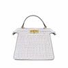 Premium Sense Niche Portable Woven Bag Lock Small Square Bag Women'S Shoulder Messenger Bag Bag