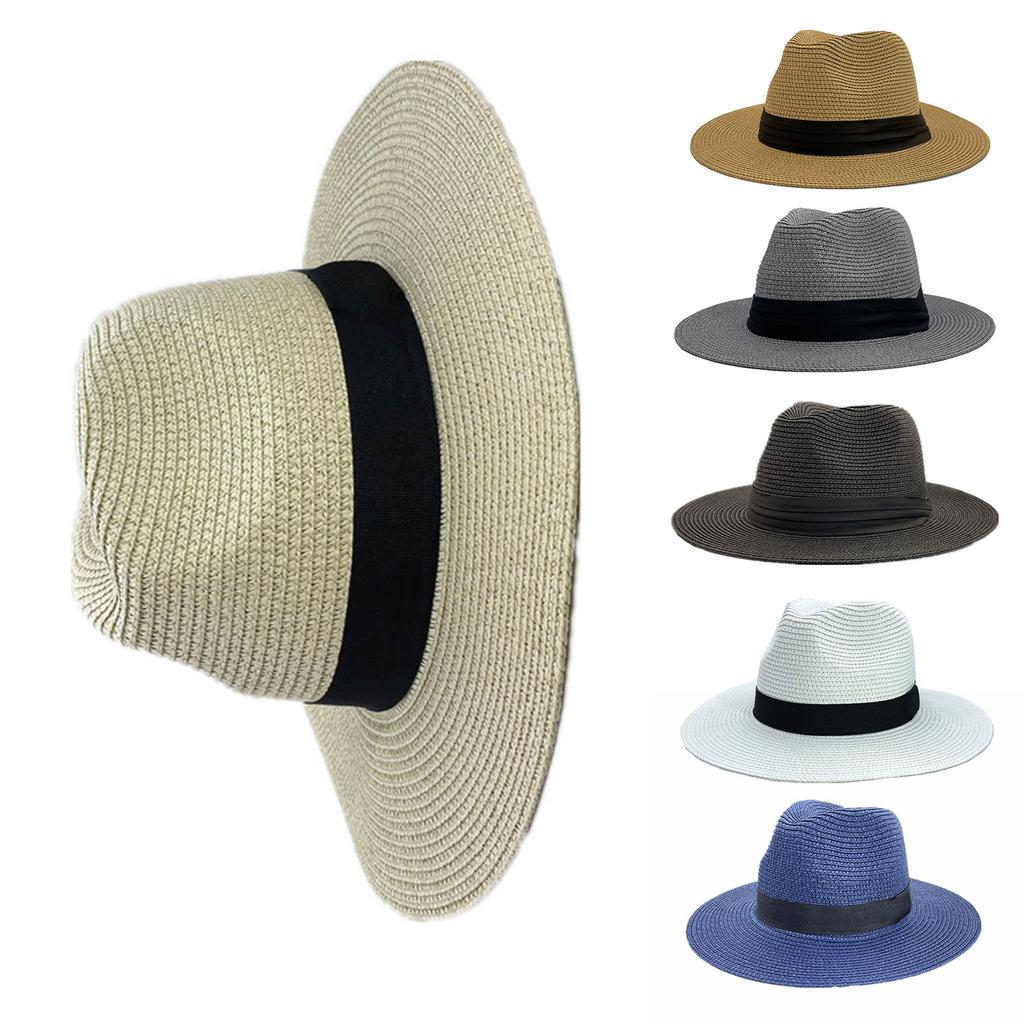 Manual Crochets Sunshades Straw Hat Ladies Anti-uv Fisherman Sandy Straw Weaving Hat Seaside On Summer Travel Sun Hat
