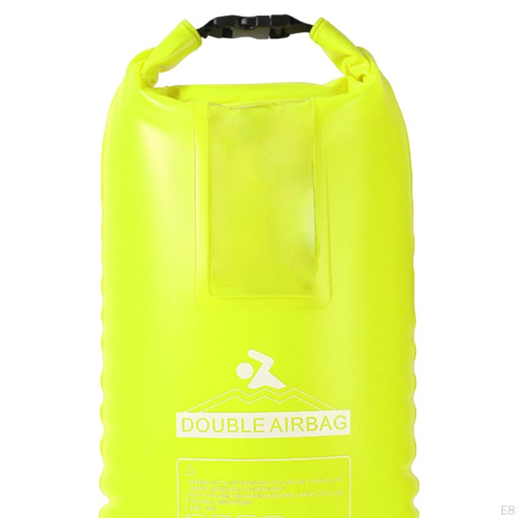 Wasserdichter Packsack Robust für Offenes Wasser Doppel-Airbag PVC Camping Angeln Rafting