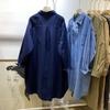 2025 Women's Loose Fit Long-Sleeved Polo Collar Shirt - Early Autumn Commuter Style with High Manganese Wash