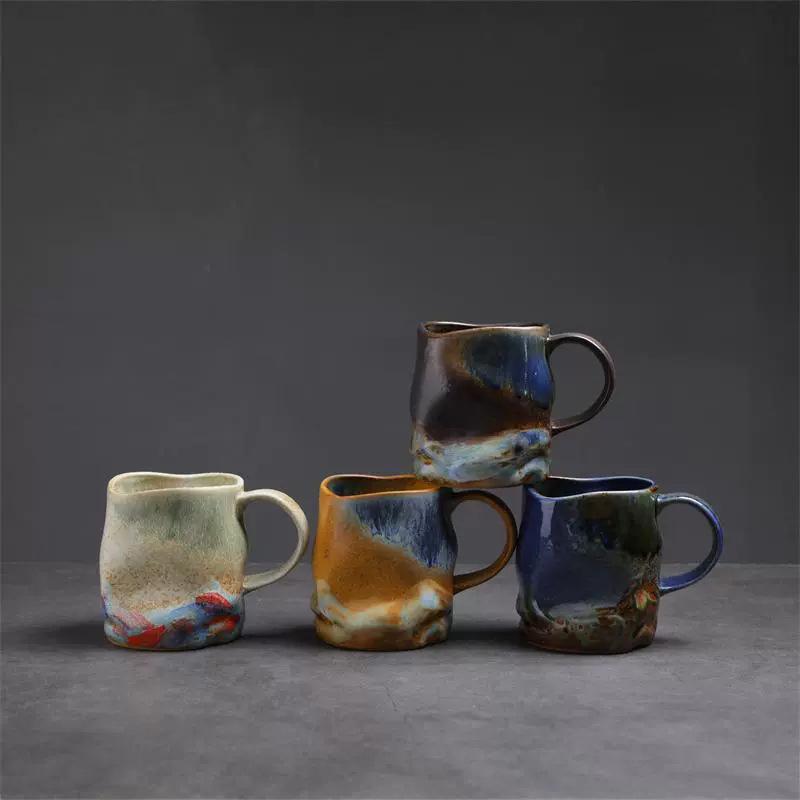 Zhai Jifeng Ceramic Cup Special-Shaped Creative Irregular Water Cup Supply Kiln Change High Value Coffee Cup