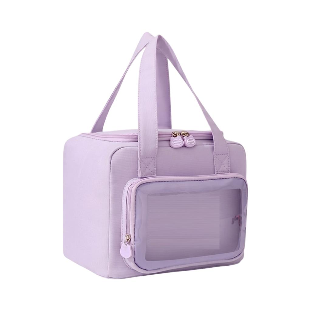 Insulated Lunch Bag Portable Bento Box Carrier with Double Handles Large Capacity Thermal Food Storage Bag for Work School Travel