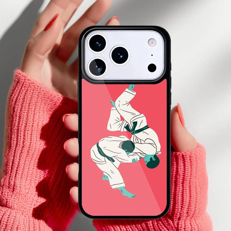 Jiu Jitsu Martial Arts Phone Case for iPhone 17 16 15 14 13 Pro Max Back Cover for 12 11 Pro Coque